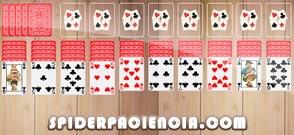 Paciência Spider baralho